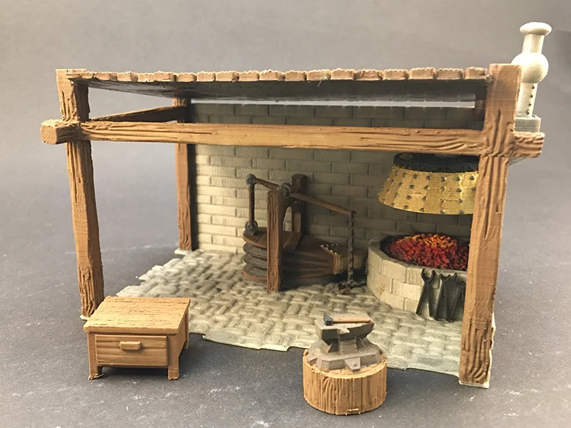 Blacksmith Shop for 28mm miniatures gaming
