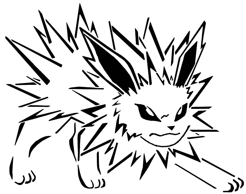 Jolteon Stencil 2