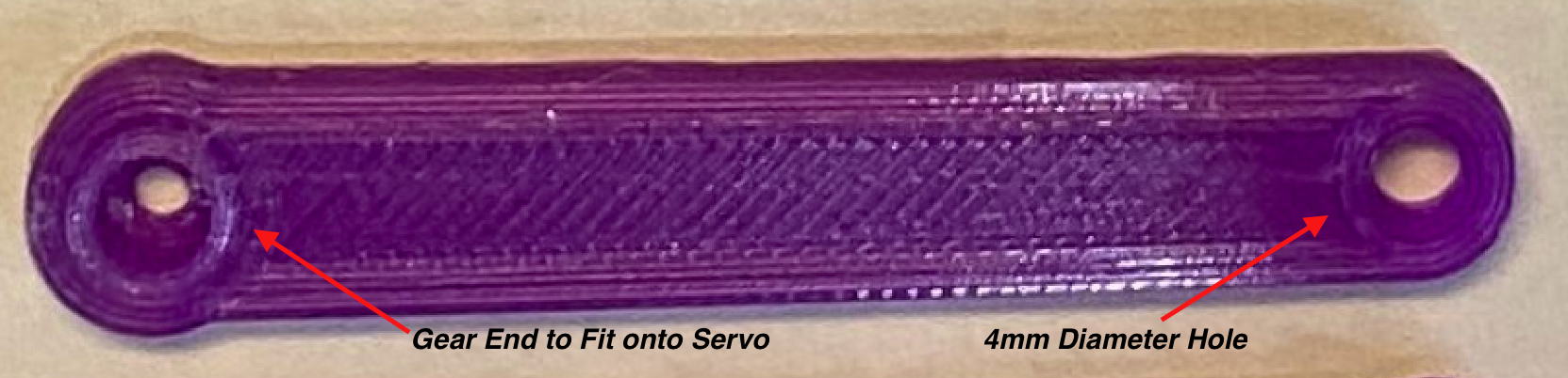 "Geared" Servo Horn Arm Assortment - for MG90s / SG90s Servo