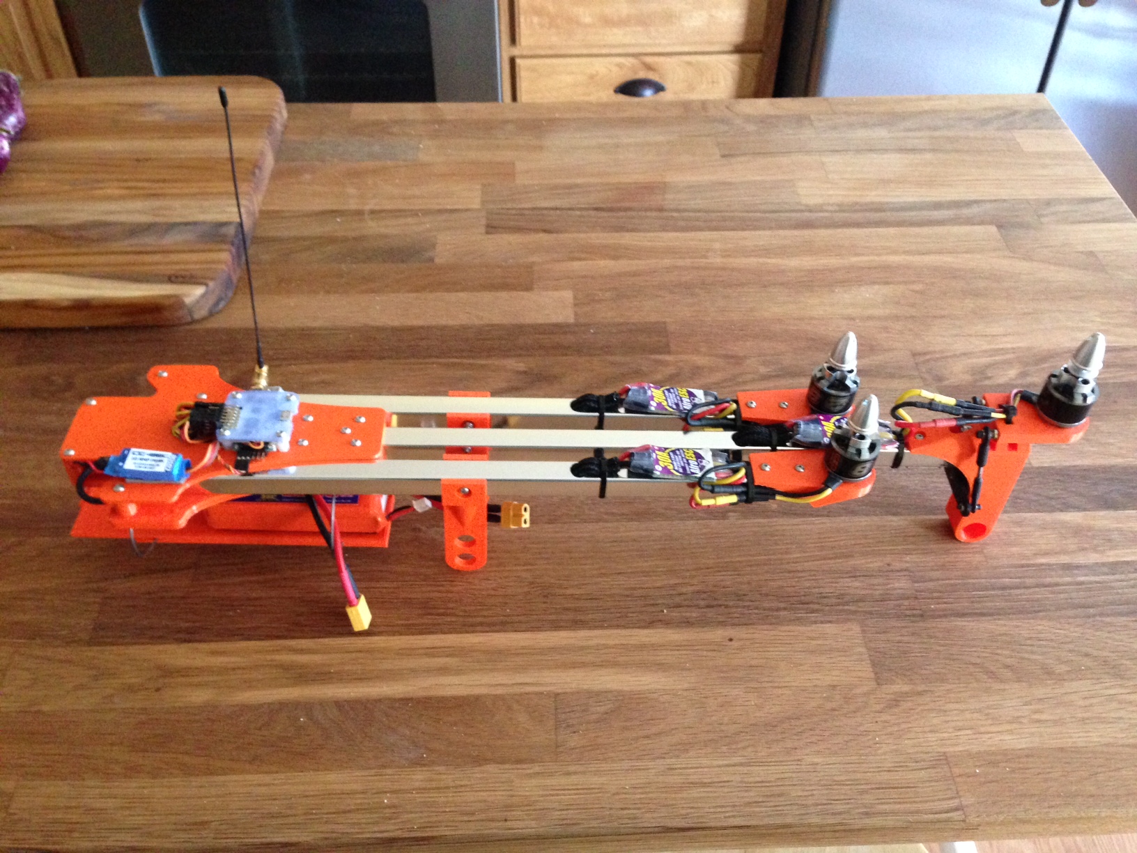 Folding TriCopter for 15.5mm with OpenSCAD Source - Remixed