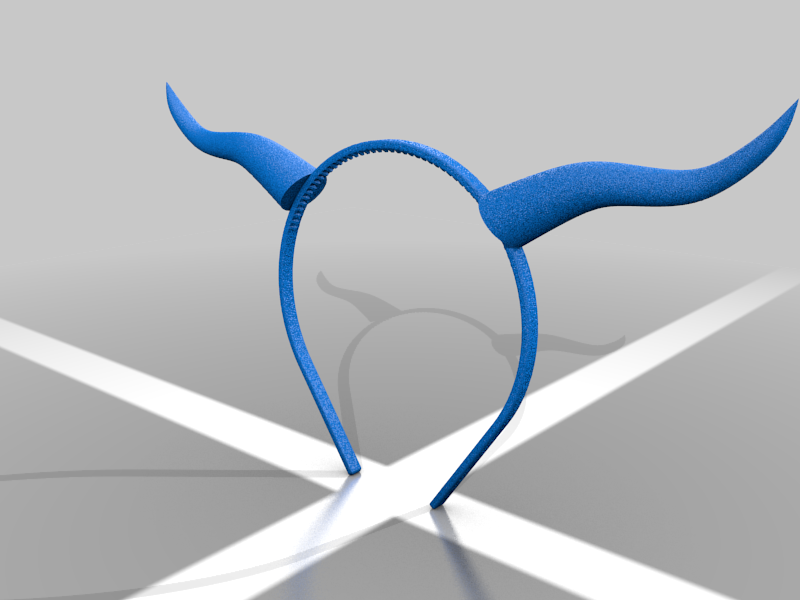 Diadem with horns for halloween costume