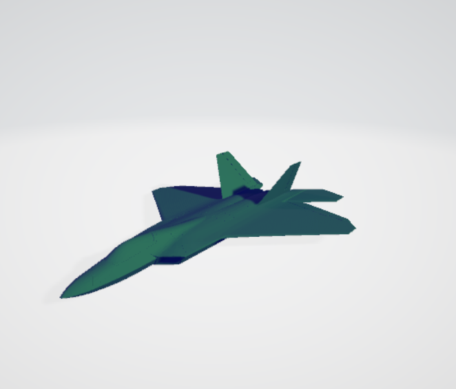 f-22 simple (lowpoly-ish)