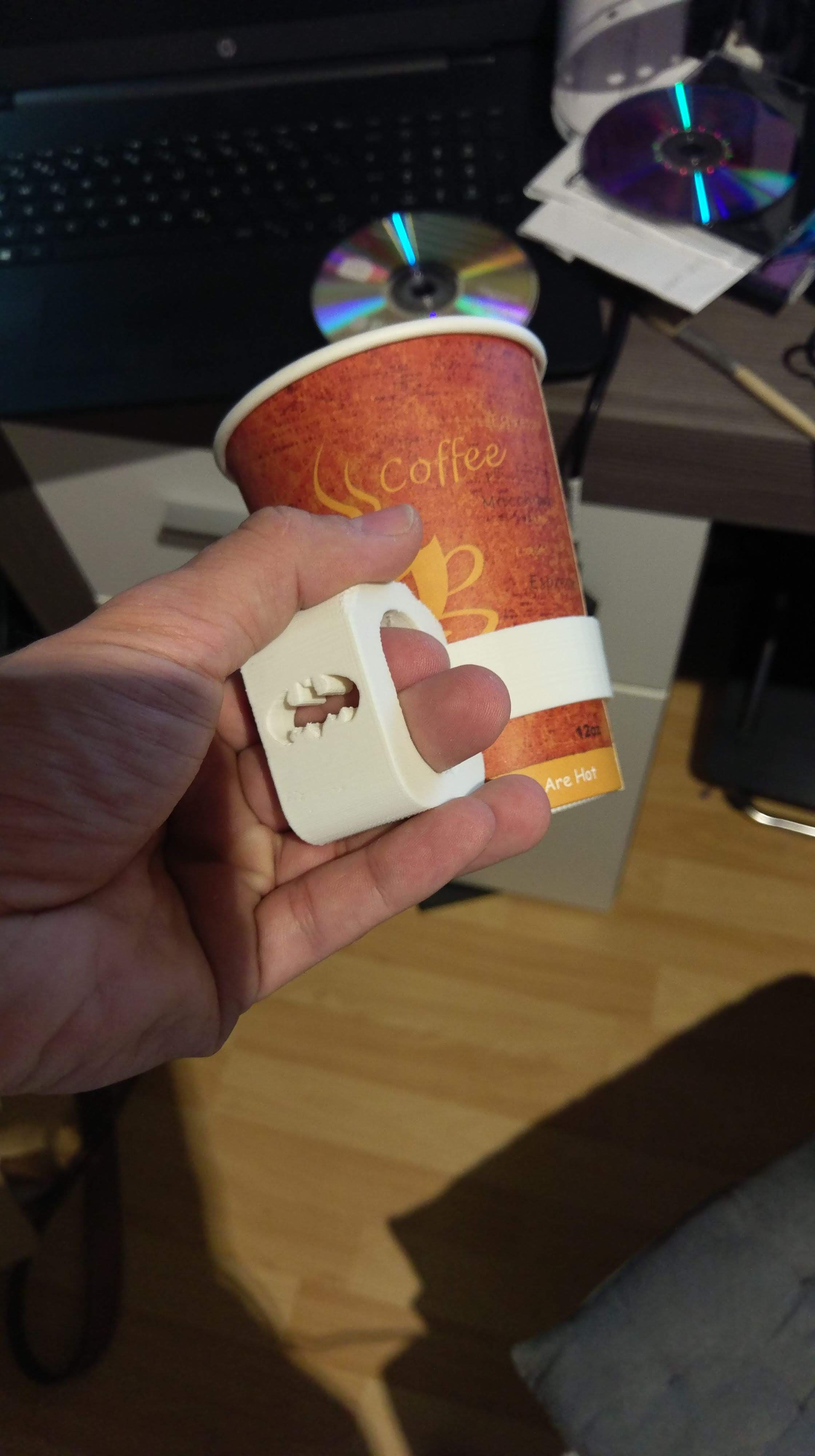 papper cup holder for coffee with batman logo