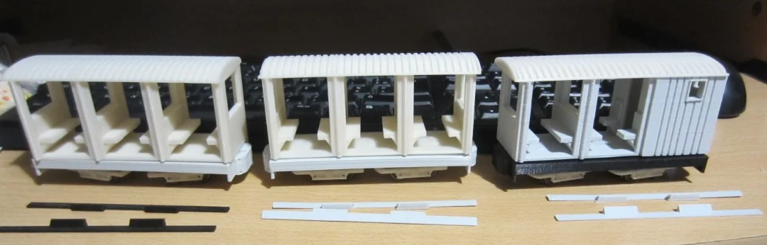 Long version open passenger carriage O Narrow Gauge
