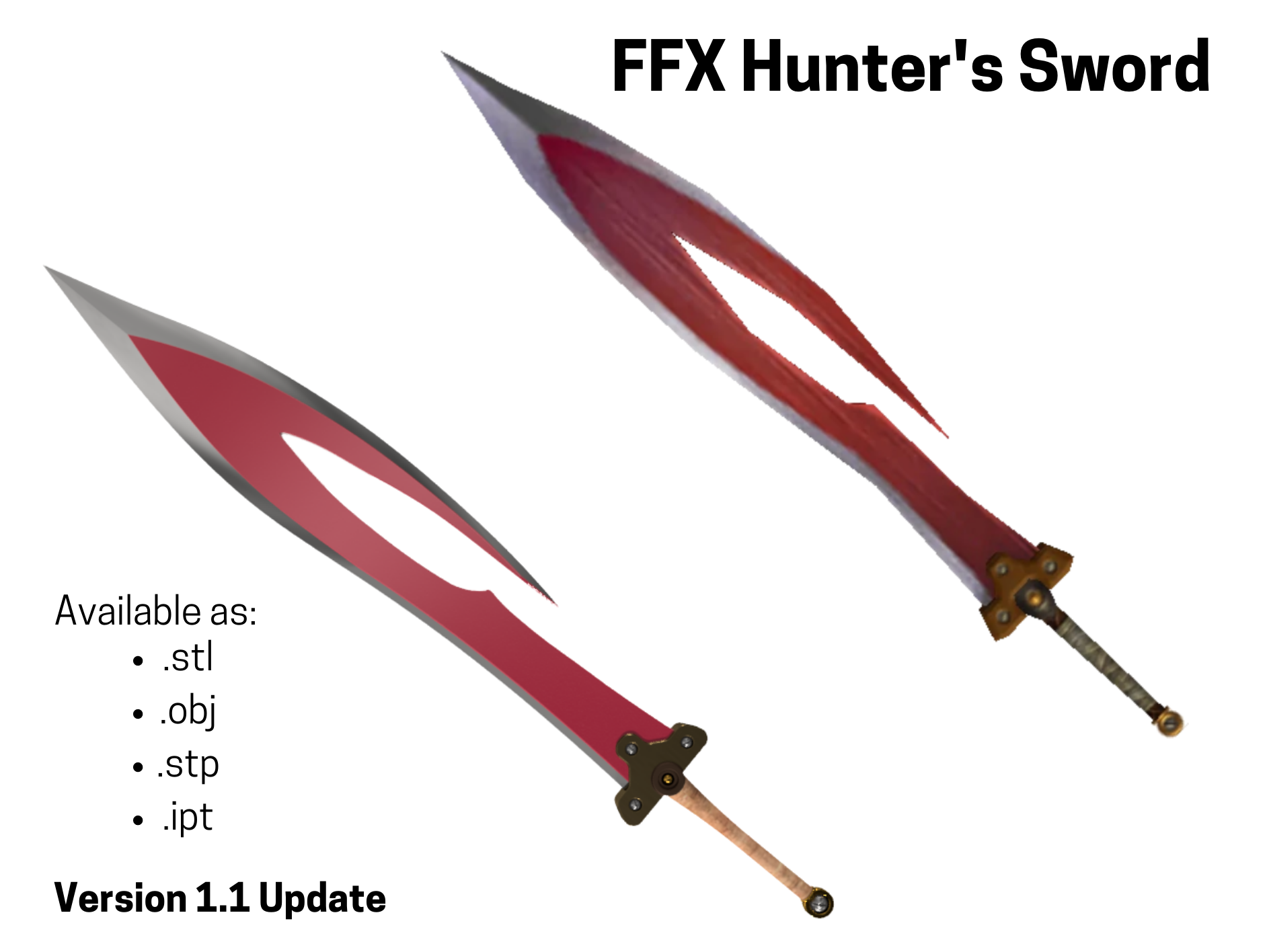 Final Fantasy X - Tidus' Longsword (Hunter's Sword)