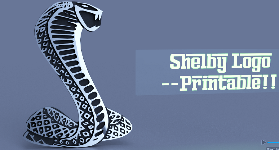Shelby logo - scaled for a 2007 Mustang