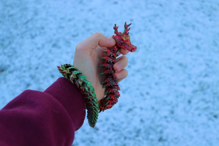 Articulated Christmas Dragon
