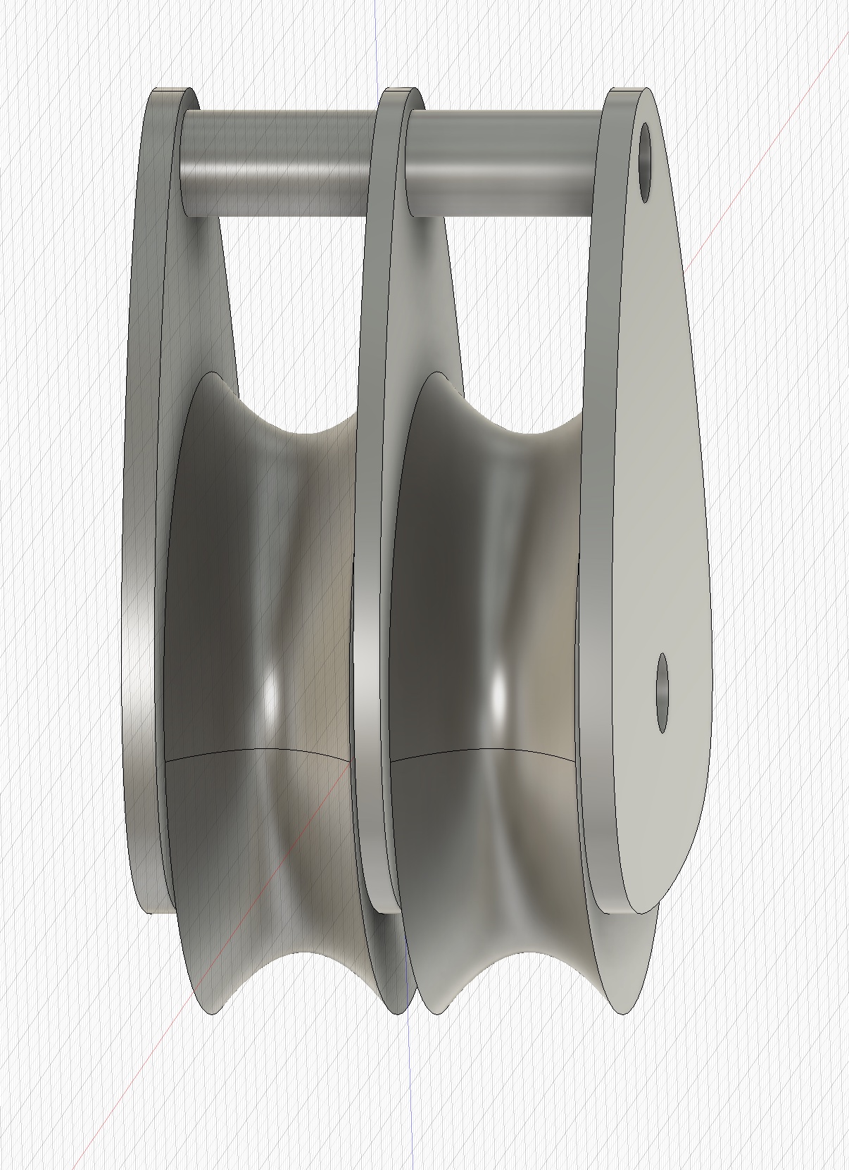 Double Sheet Block for Sailing 48 mm Sheaves
