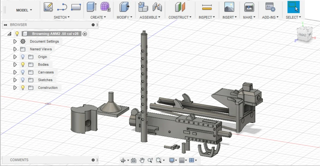 Browning AN/M2 .50 Caliber Machine  Gun
