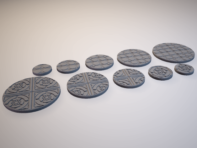 Z.O.D. Dungeon Nouveau Theme Bases (28mm/Heroic scale)