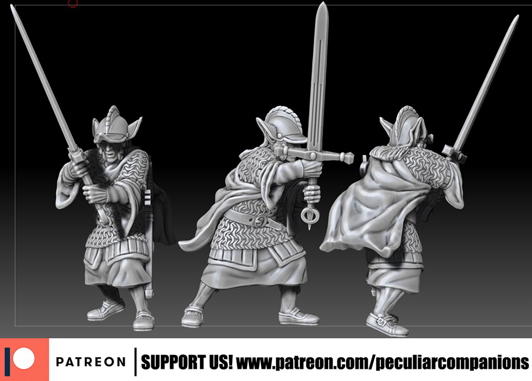 Elf infantry - Scottish Elf Gallowglass