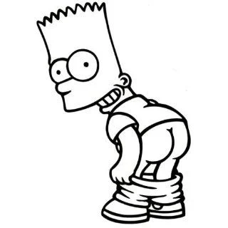 Bart Simpson wall art