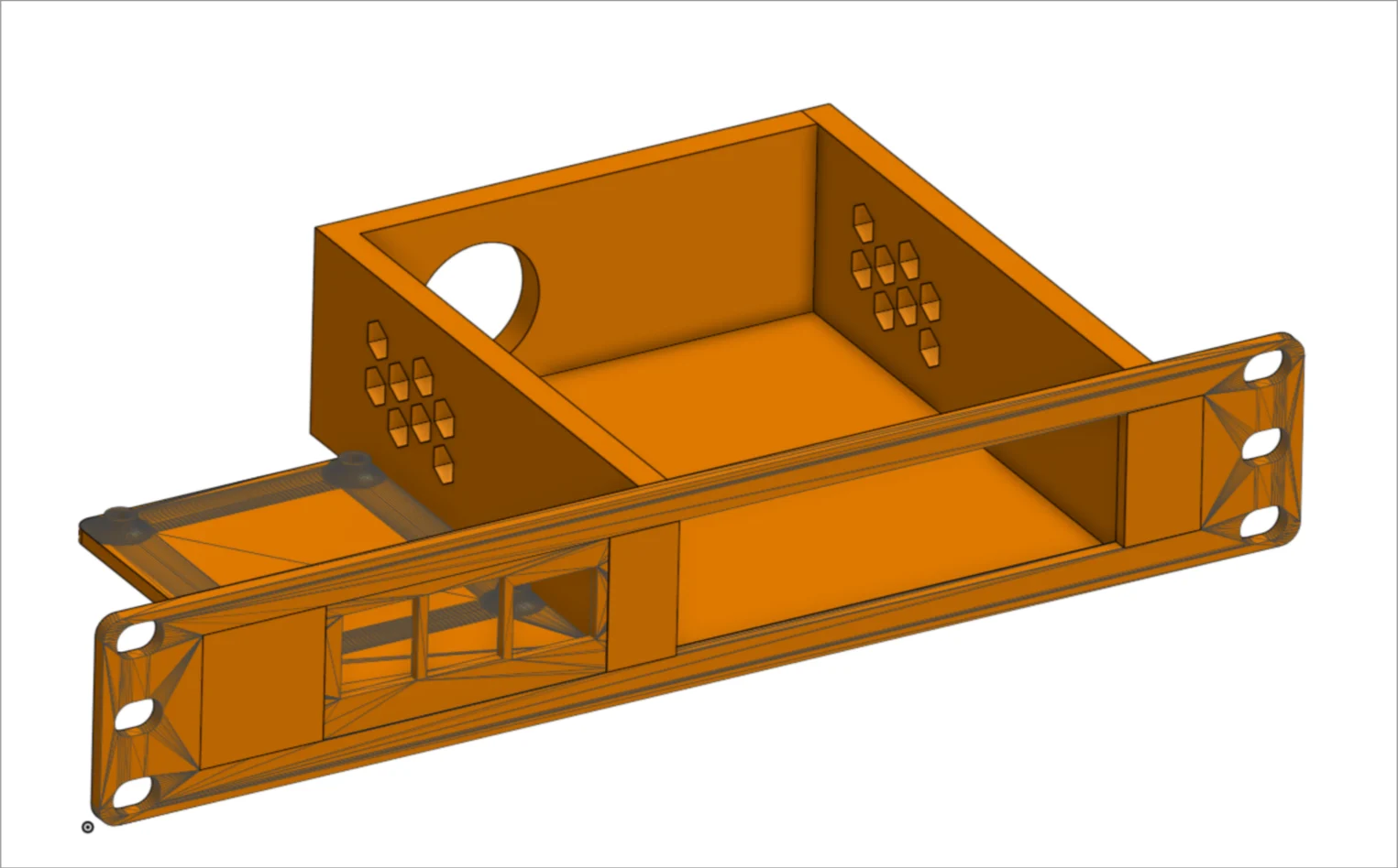 1U Pi4 and Switch Holder for 10in server Racks