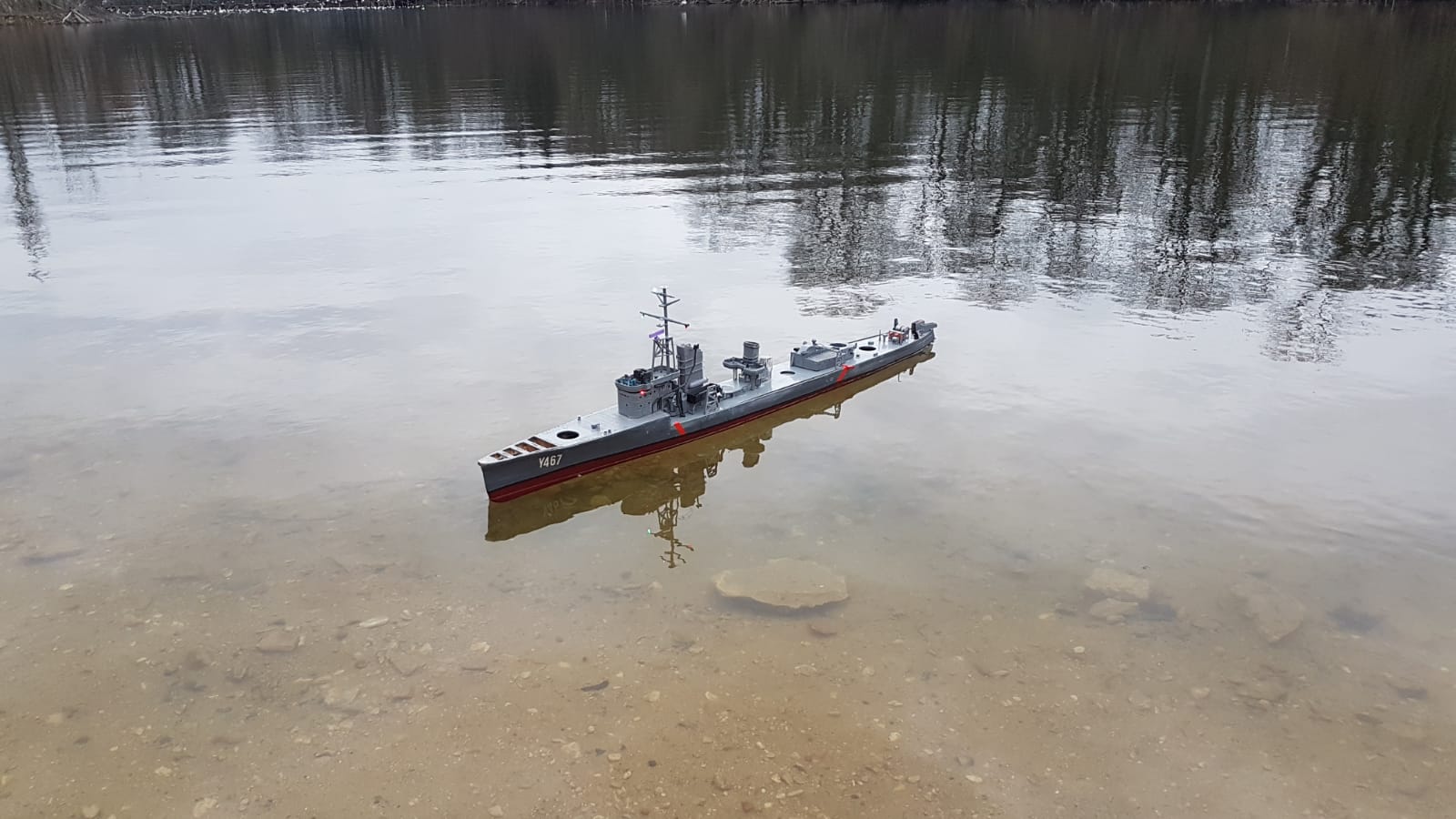 Y467 harekaze model easy RC 1/100e model warship of the kagero class
