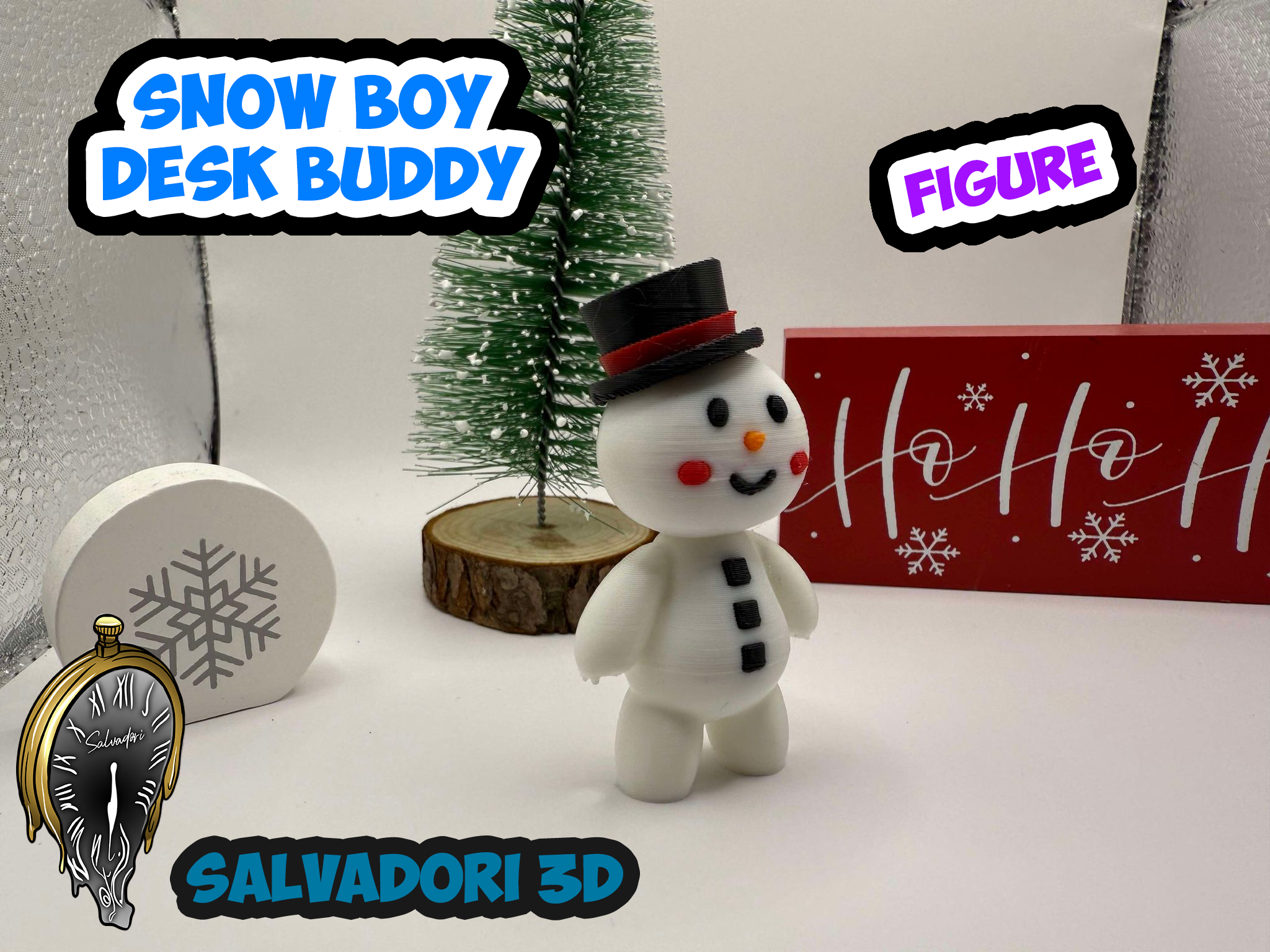 Snow Boy Desk Buddy and Ornament