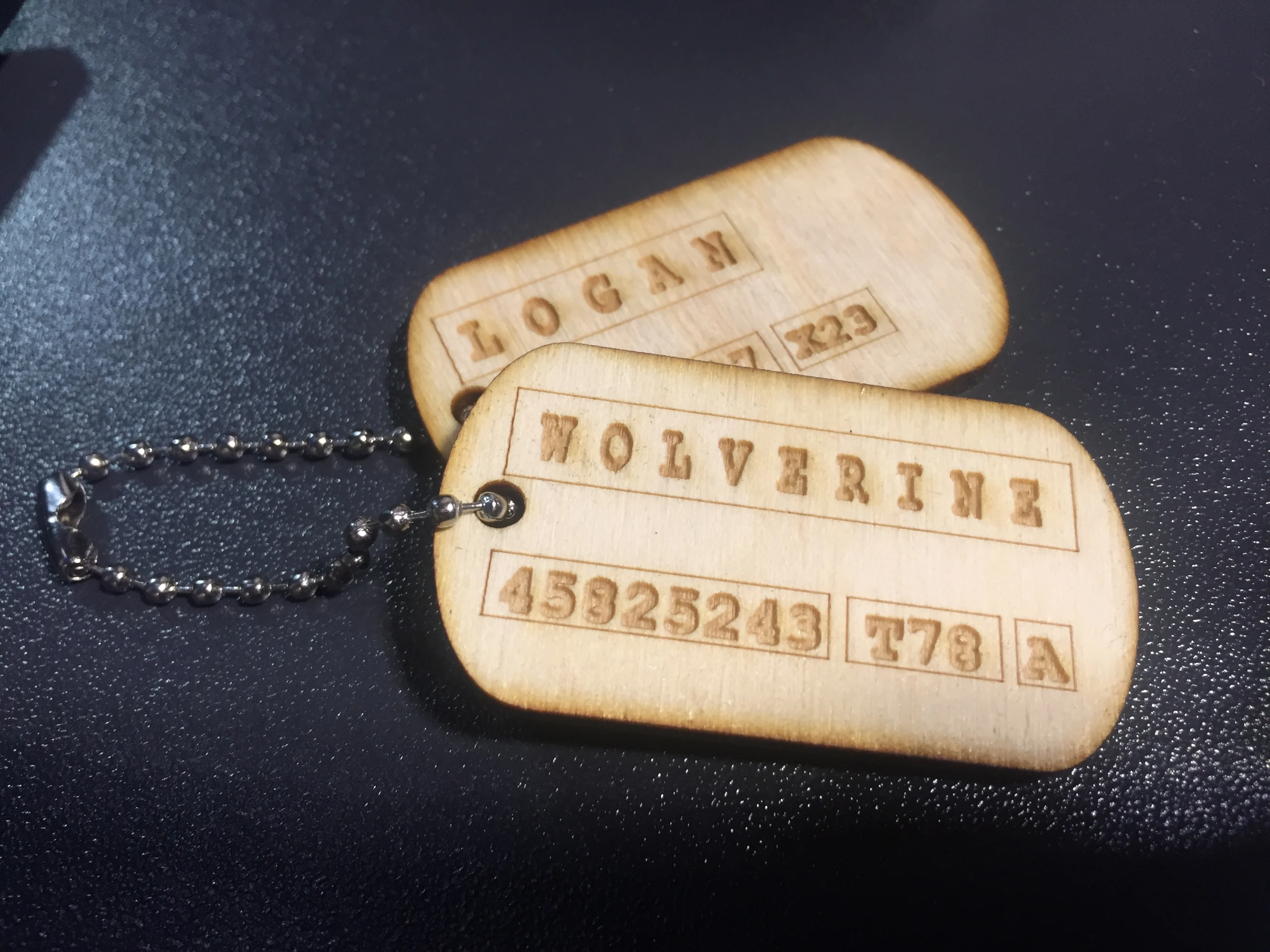 Logan Wolverine Dog Tags