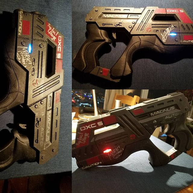 Carnifex Hand Cannon - Modified for Propmaker Wing, Feather and 3w speaker