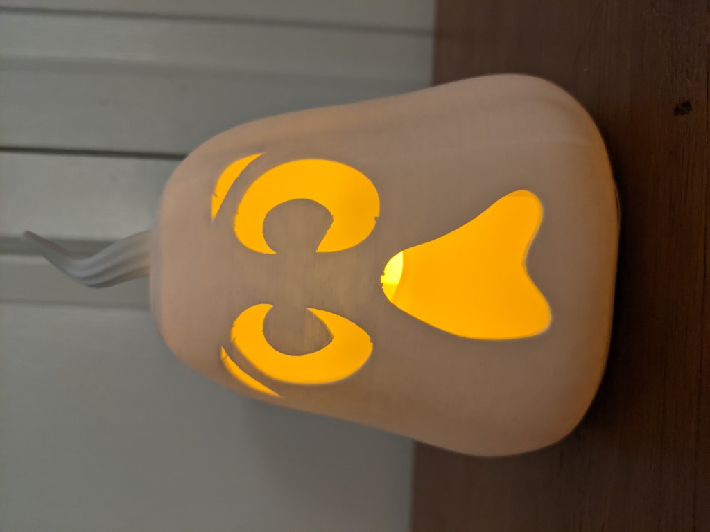 Ghost Pumpkin with Tealight