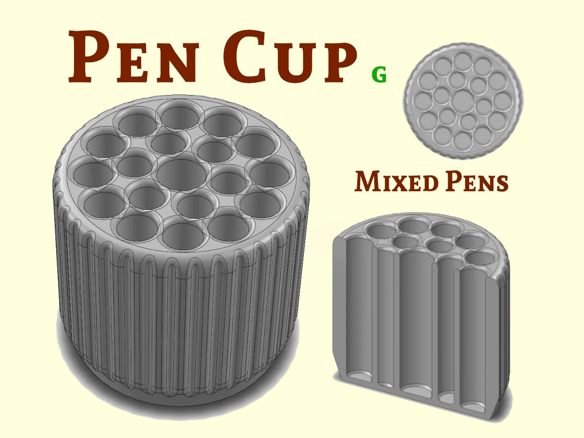 Pen Cup G - Assorted Pens