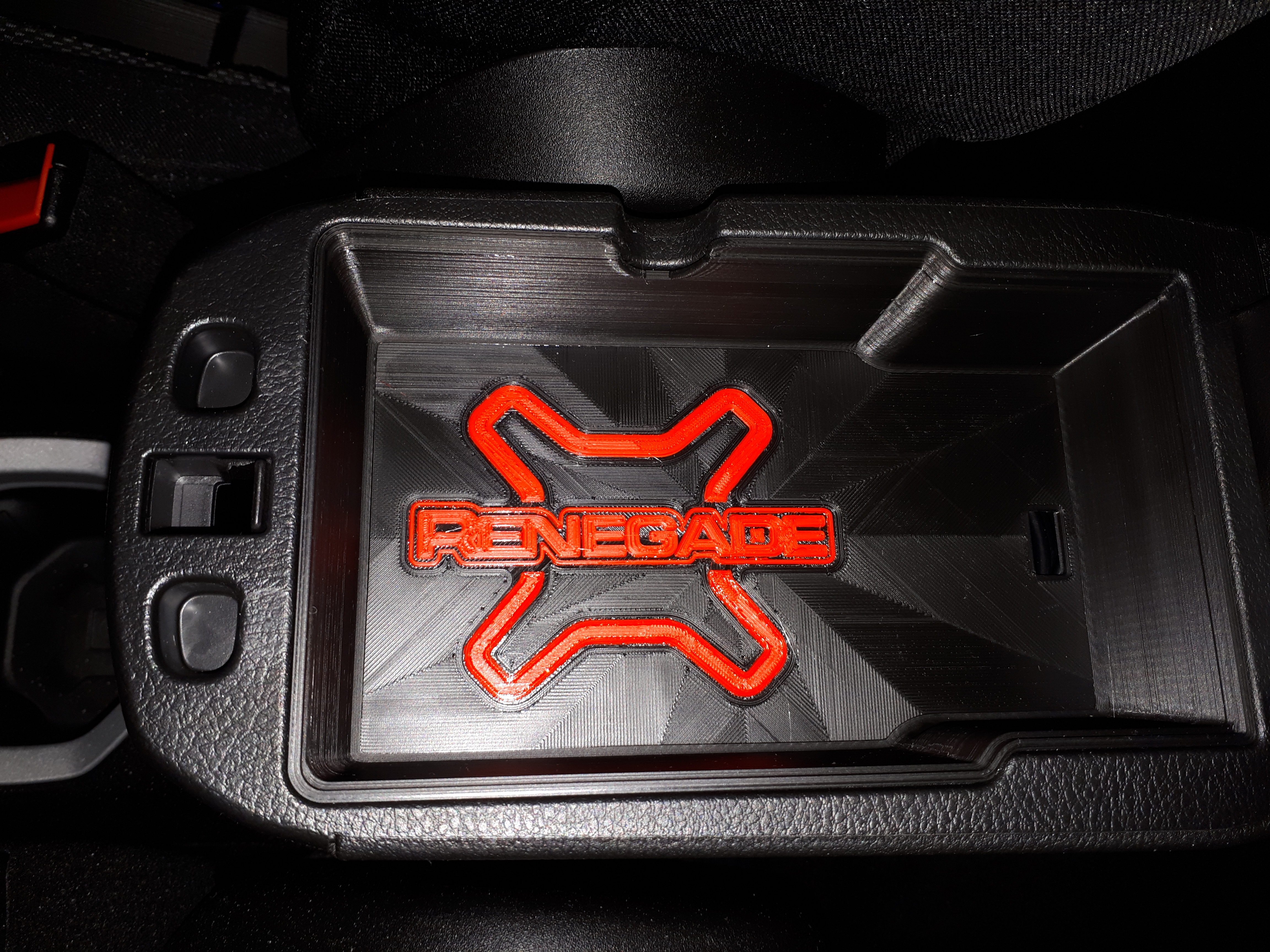 Jeep Renegade armrest storage box