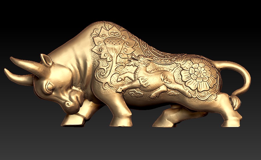 stronghero3d golden bull