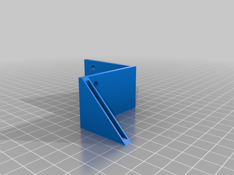 Simple plexi holder for IkeaLack legs (50x50mm)