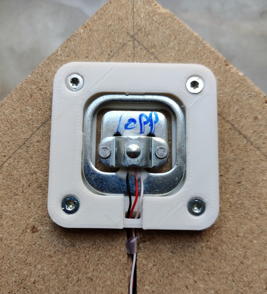 Load Cell fixture case (HX711 half bridge) optimized