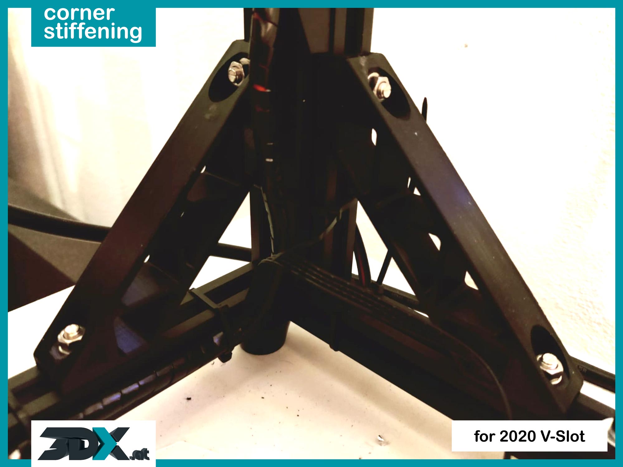 corner stiffening for 2020 V-Slot profile