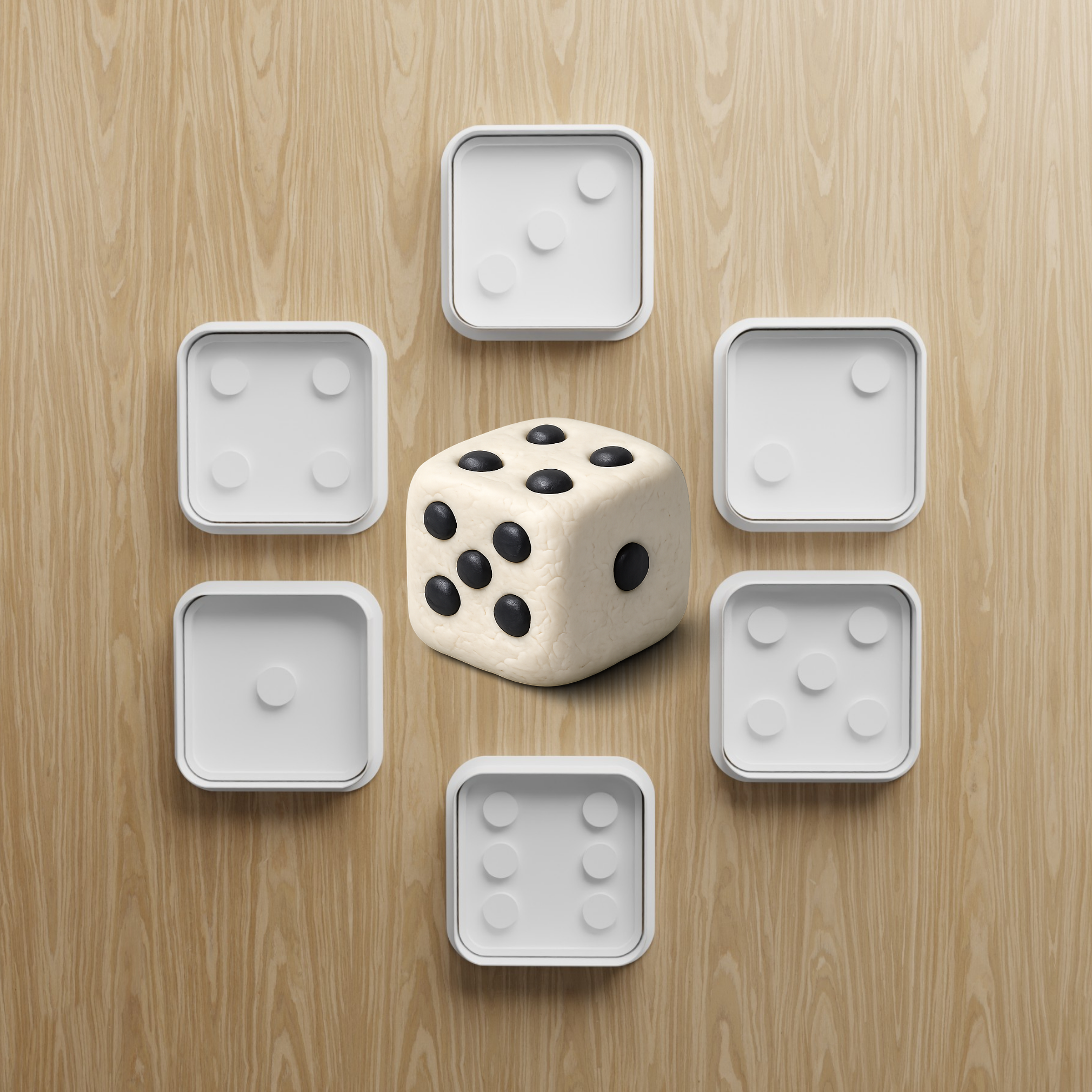 Dice Cookie Cutter STL Bundle | Dice Face Fondant Cutter Set | 3D Printable Baking Files