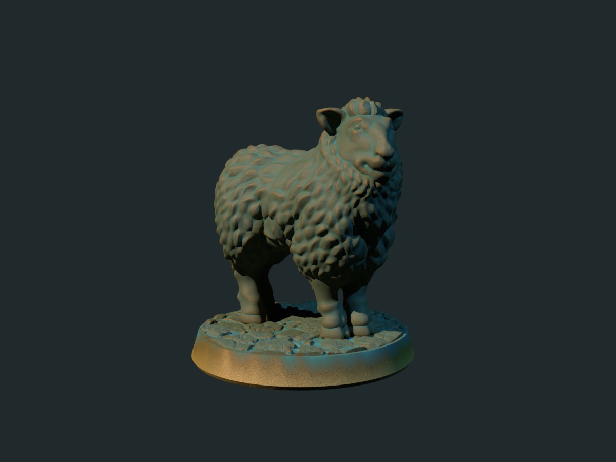 Sheep  28mm (supportless, FDM friendly)