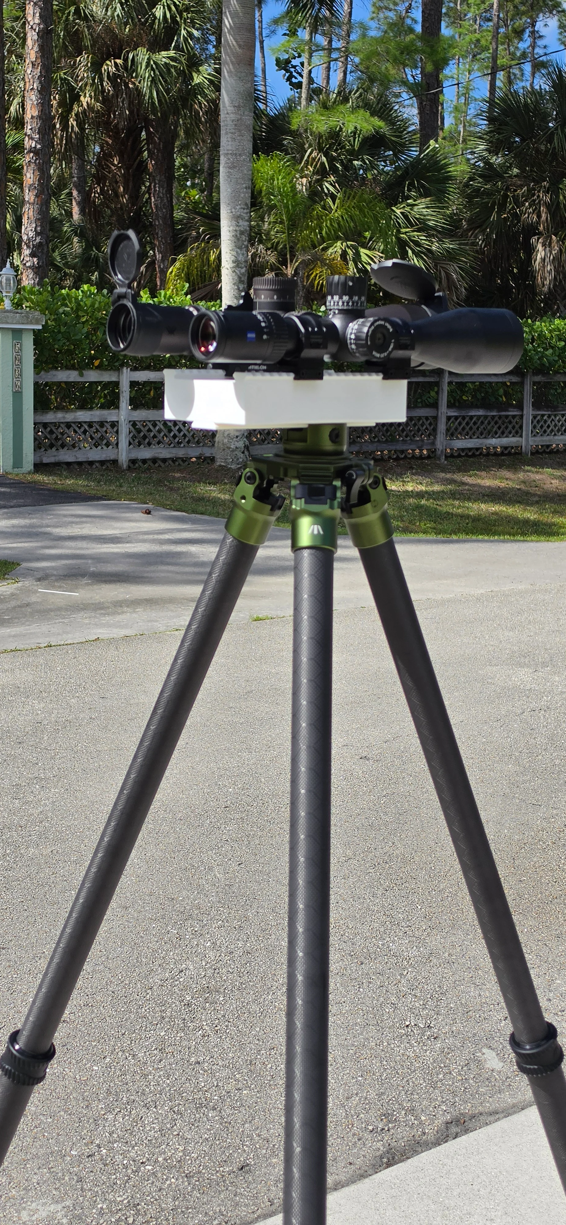 Scope / Optic Comparison Block with Dual Picatinny Rails and Arca Swiss Dovetail (38mm)