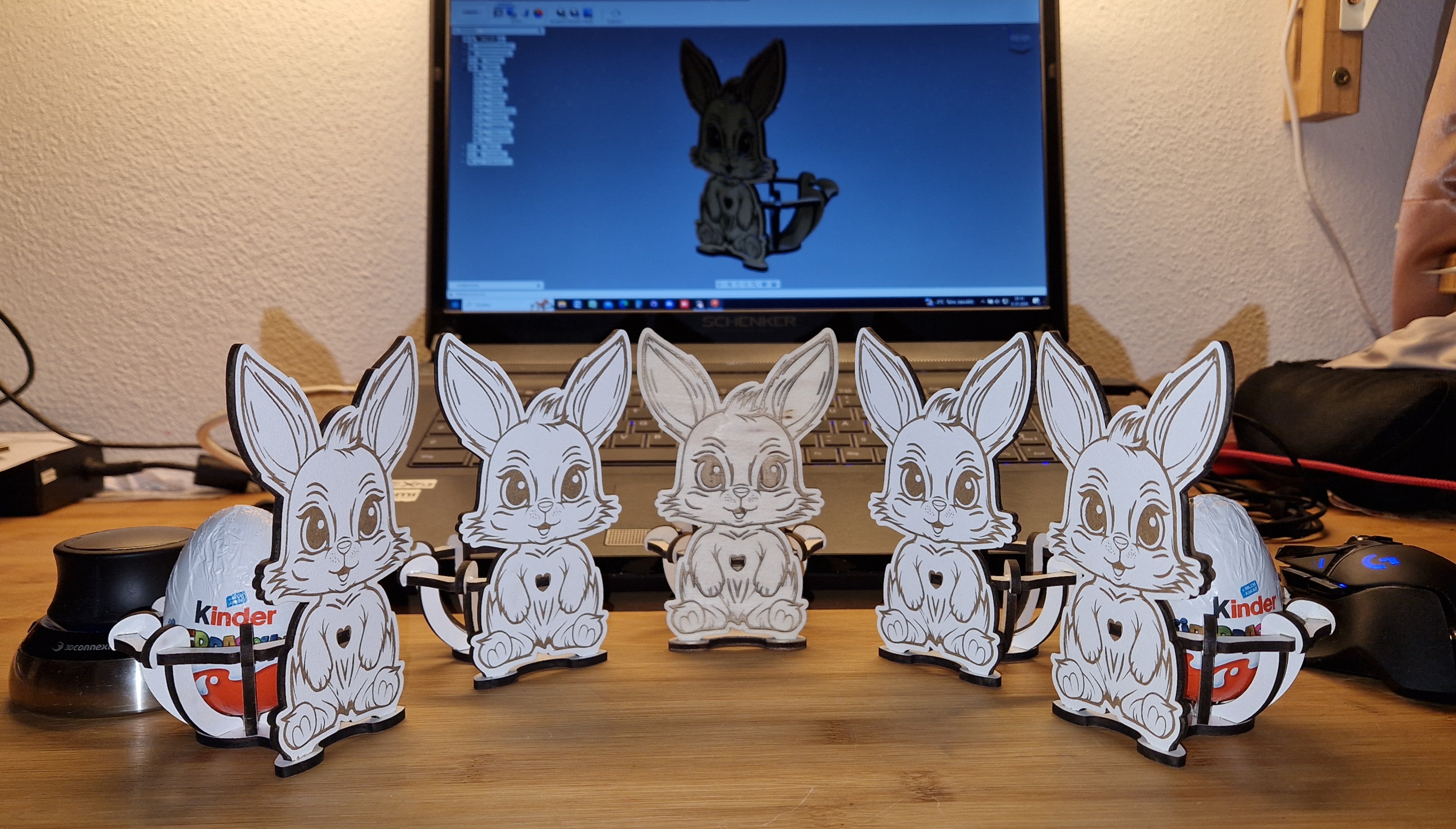 Osterhase Lasercut