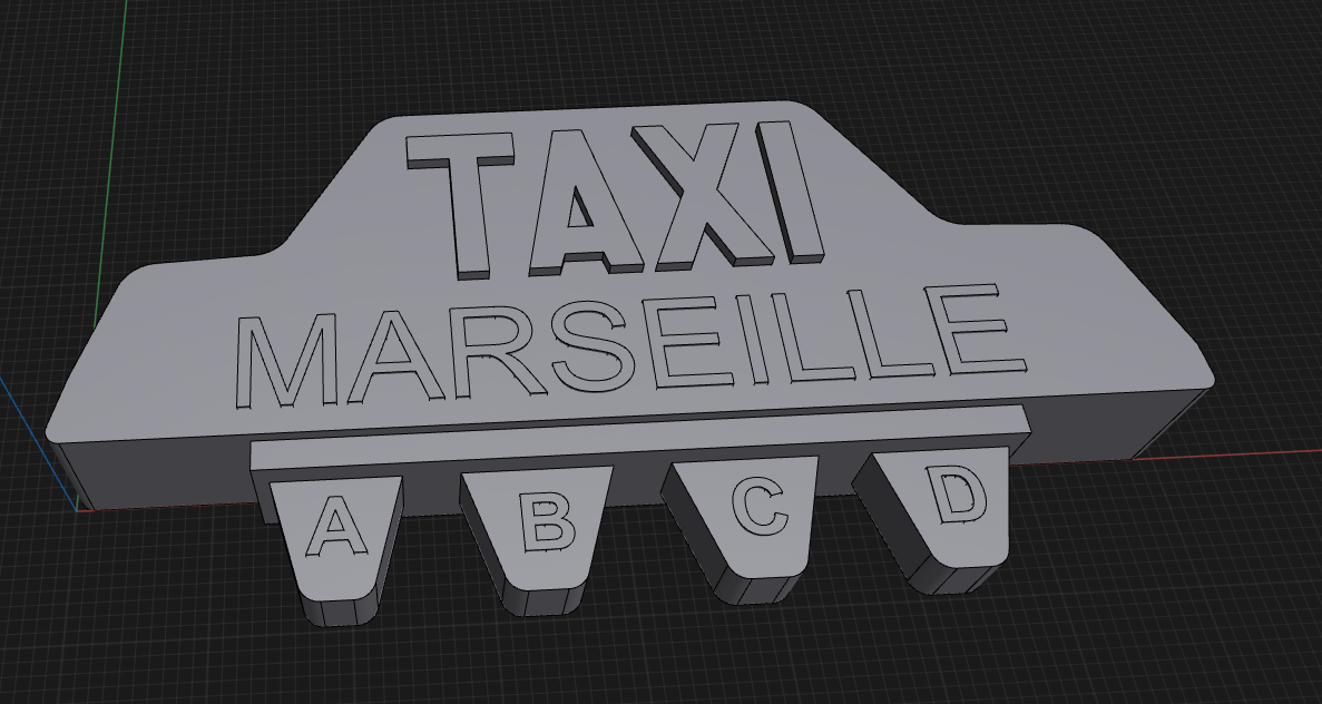 Taxi sign