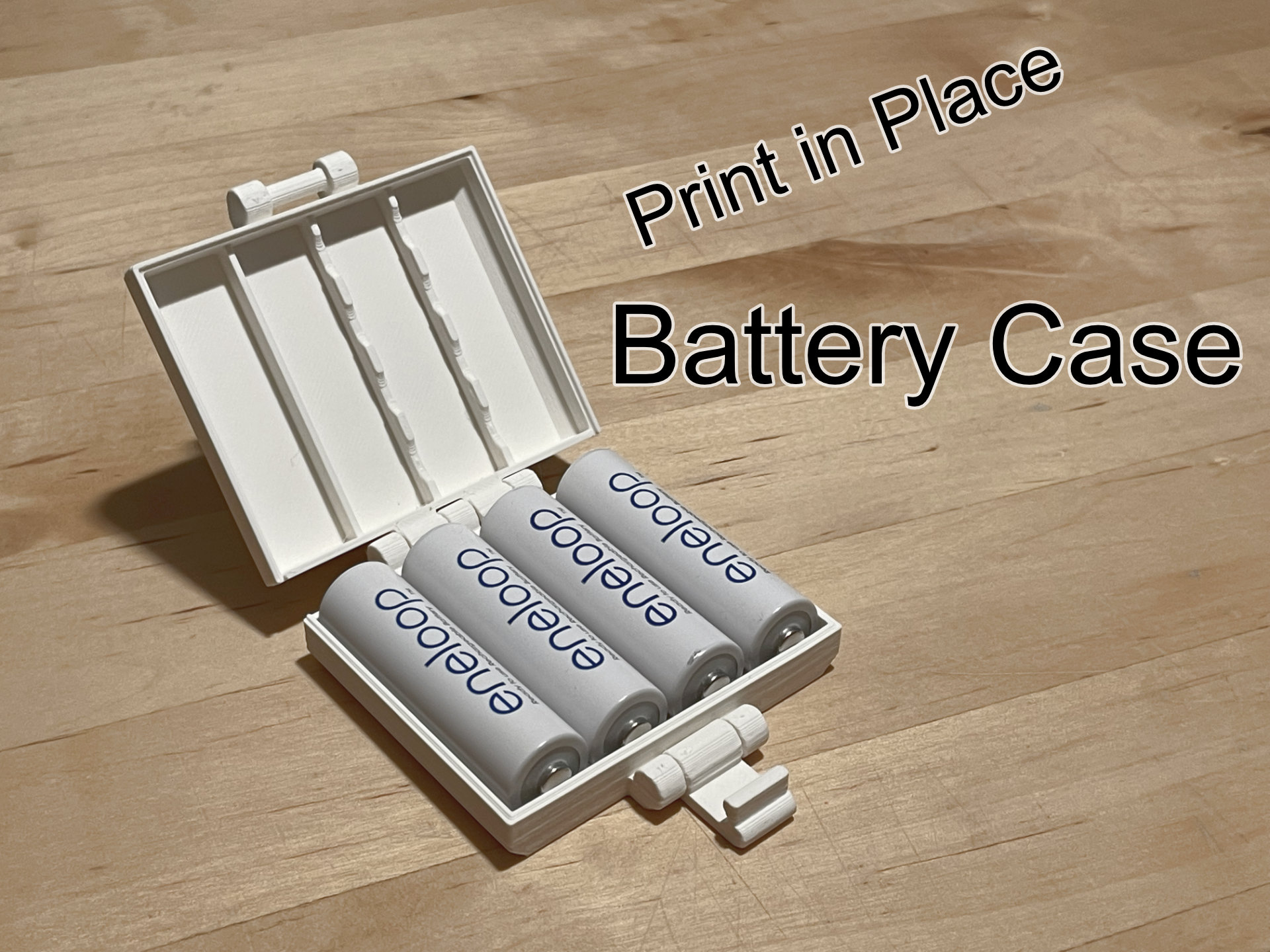 4x AA or 4x AAA Battery Case - Rechargeable - Akku - Eneloop