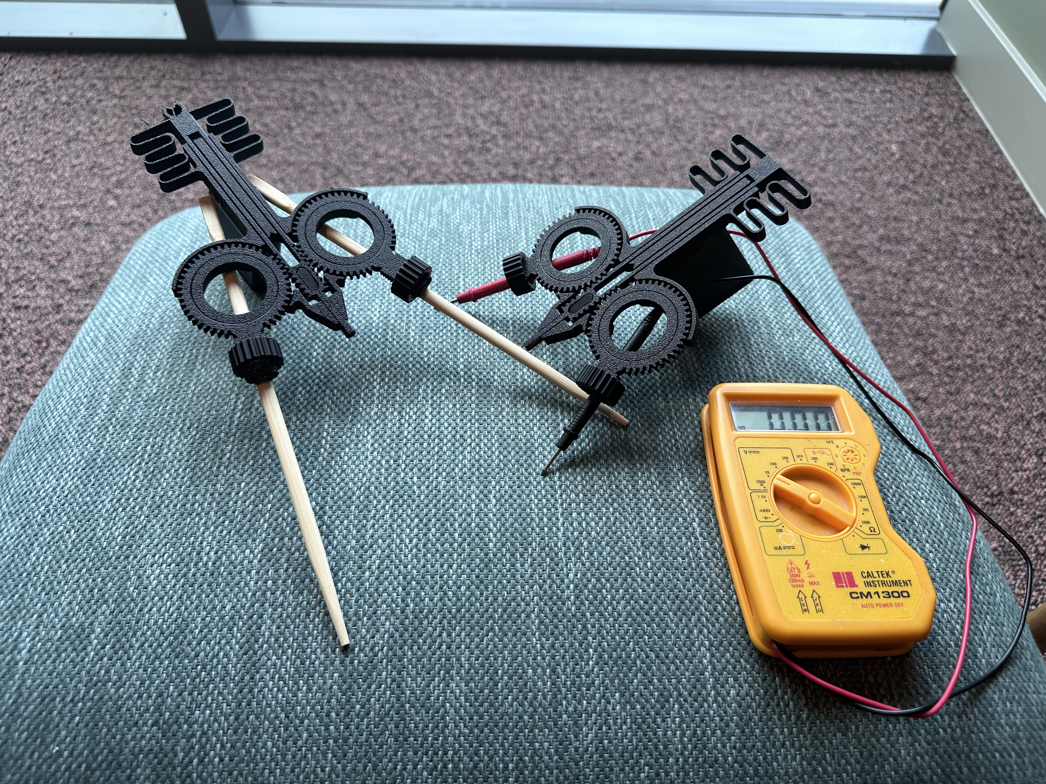 Gun-Style Chopstick & Multimeter Holder