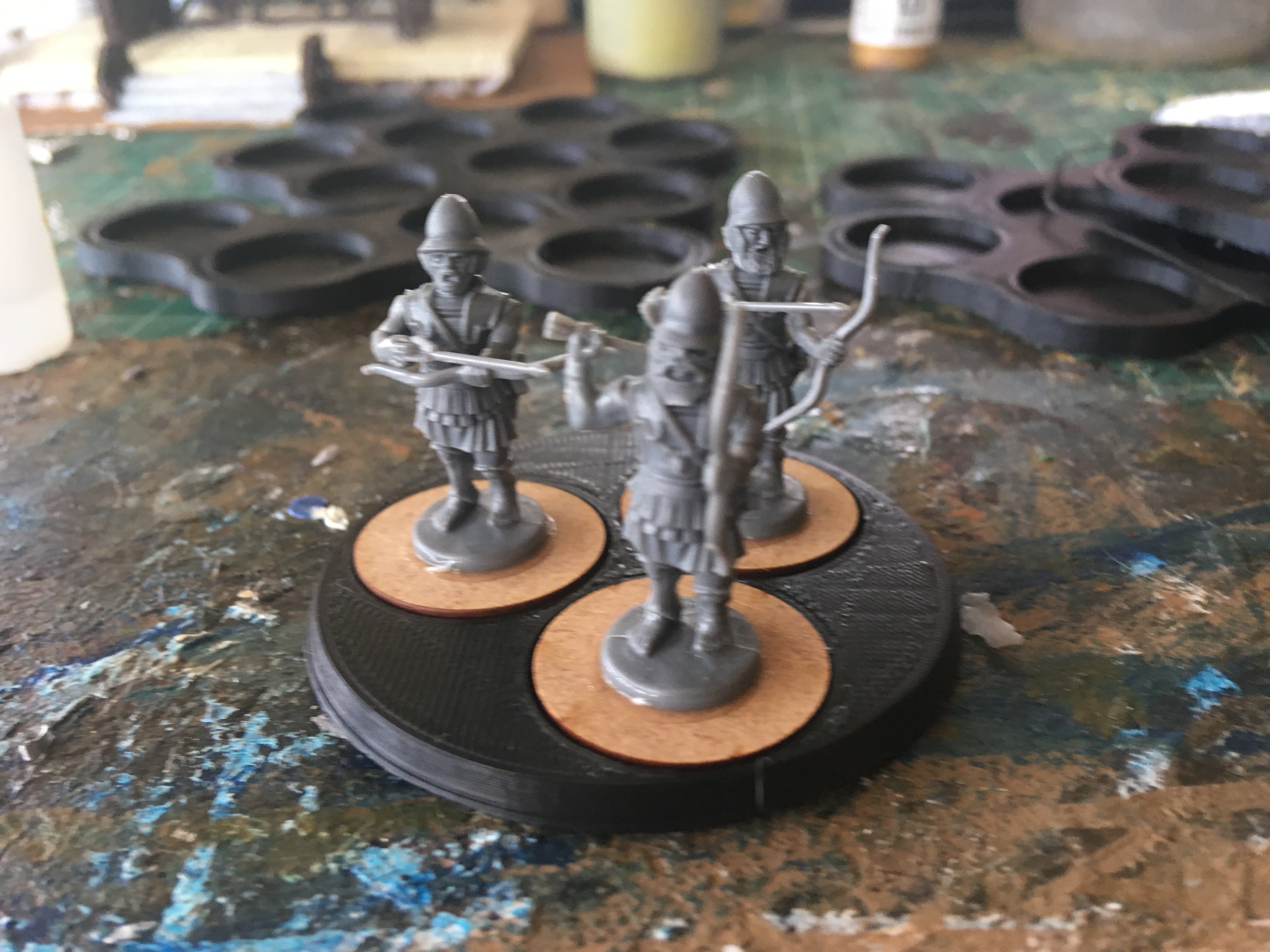 Test of Honour or Mortal Gods Round Base