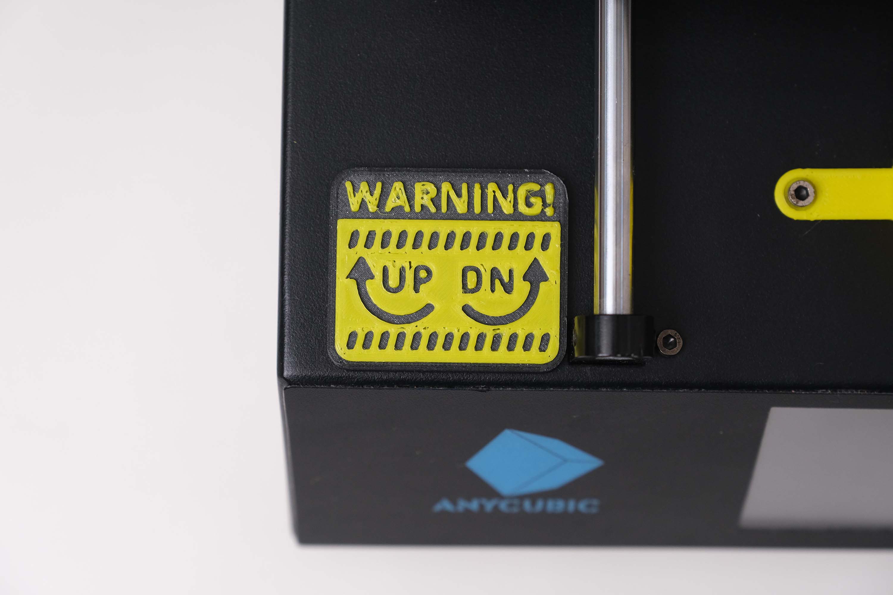 Anycubic I3 Mega S Bed Level Knob Nameplate