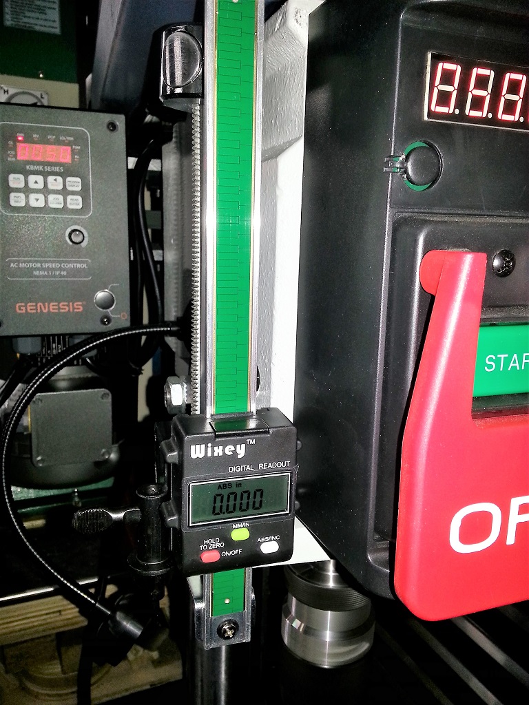 Mount, Wixey Depth Gauge to Palmgren Drill Press