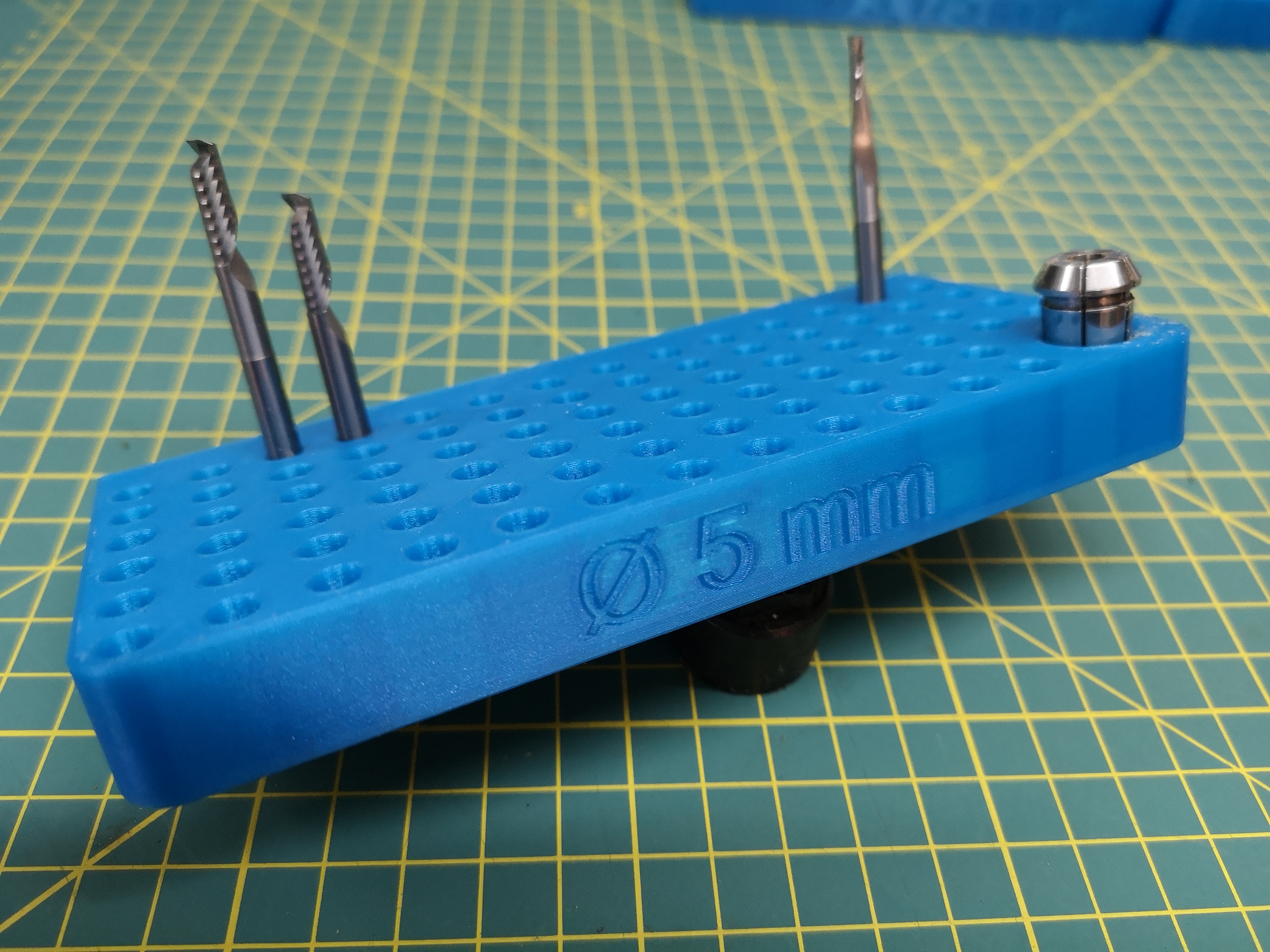 endmill and collet organizer for AMB Kress 1050, should fit ER11