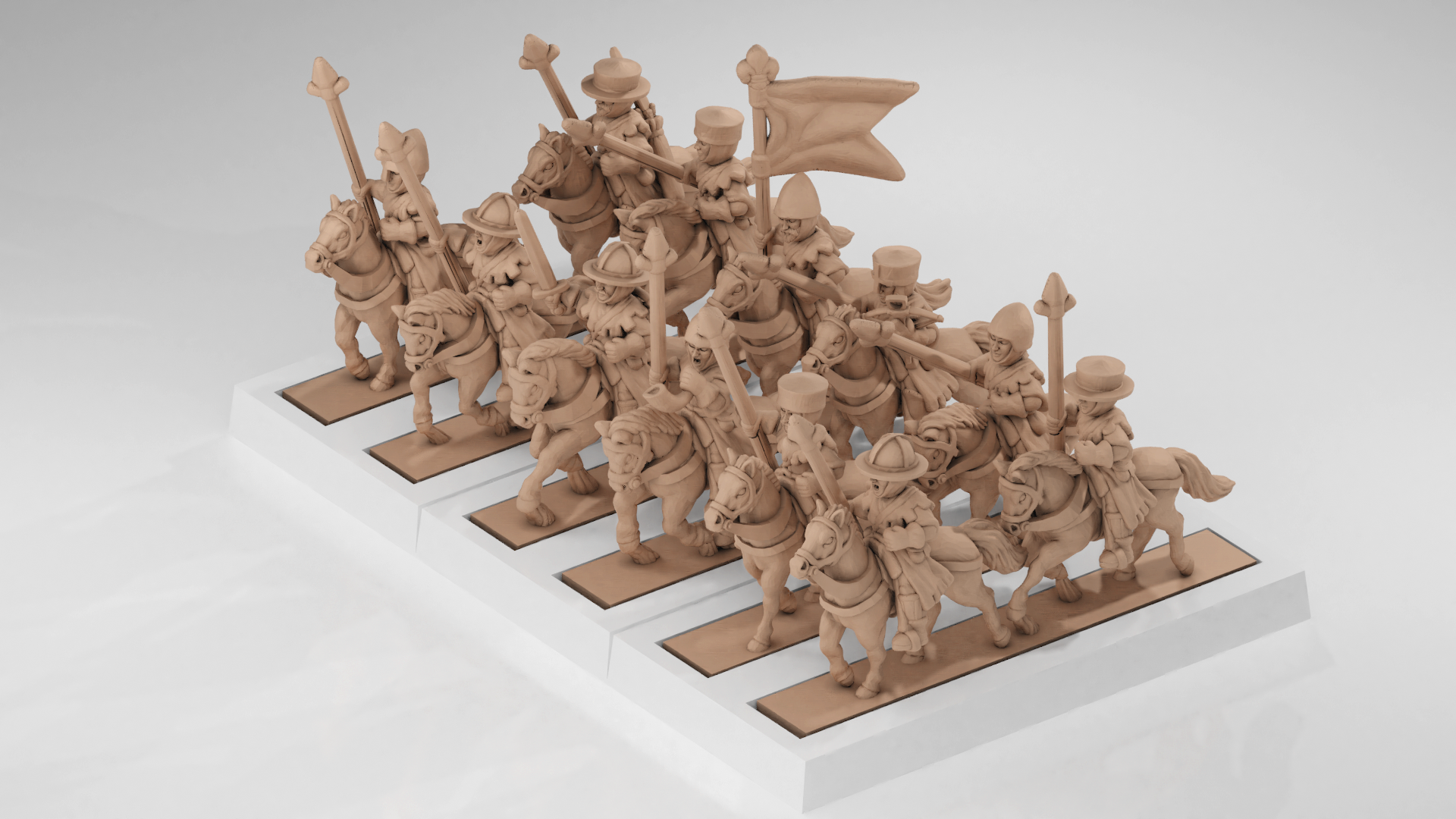 Warmaster Bretonnian Mounted Squires
