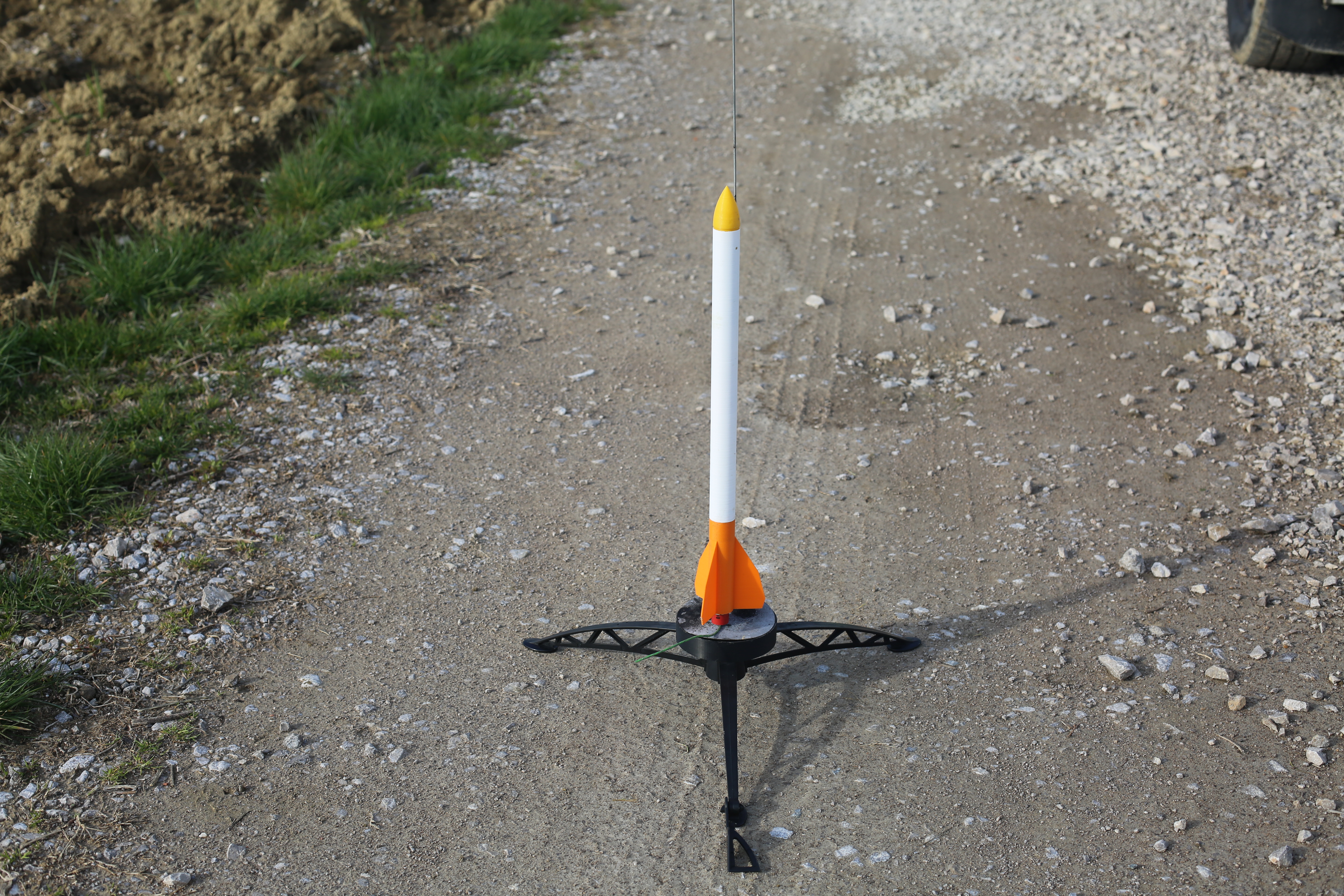 Model Rocket Jabaketa 1 Pipistrel, partially printed in vase mode, no support