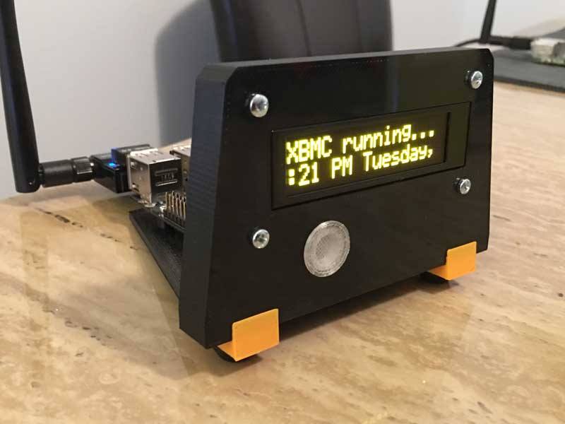 ODROID C2 Kodi Box w/OLED Display Mount