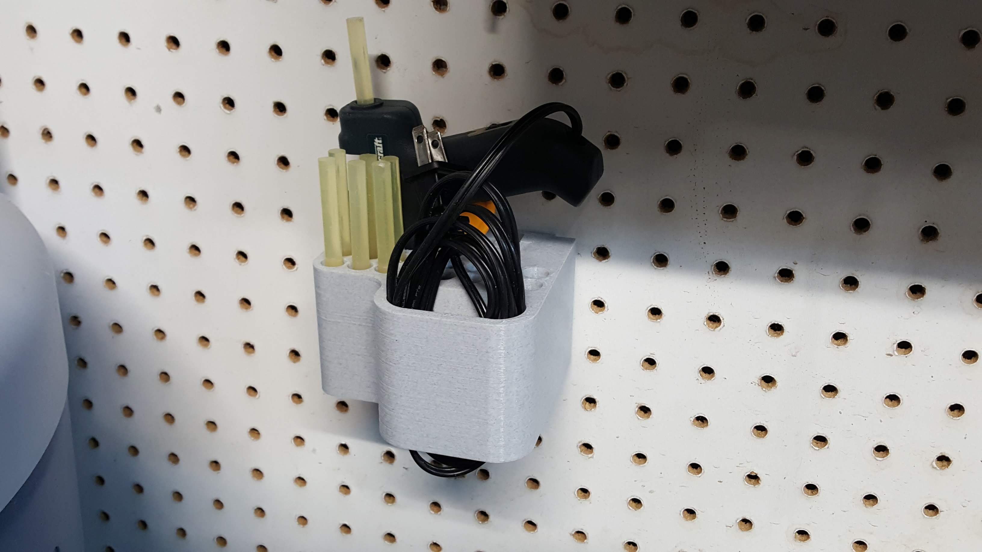 Gluegun Holder + Pegboard Mount