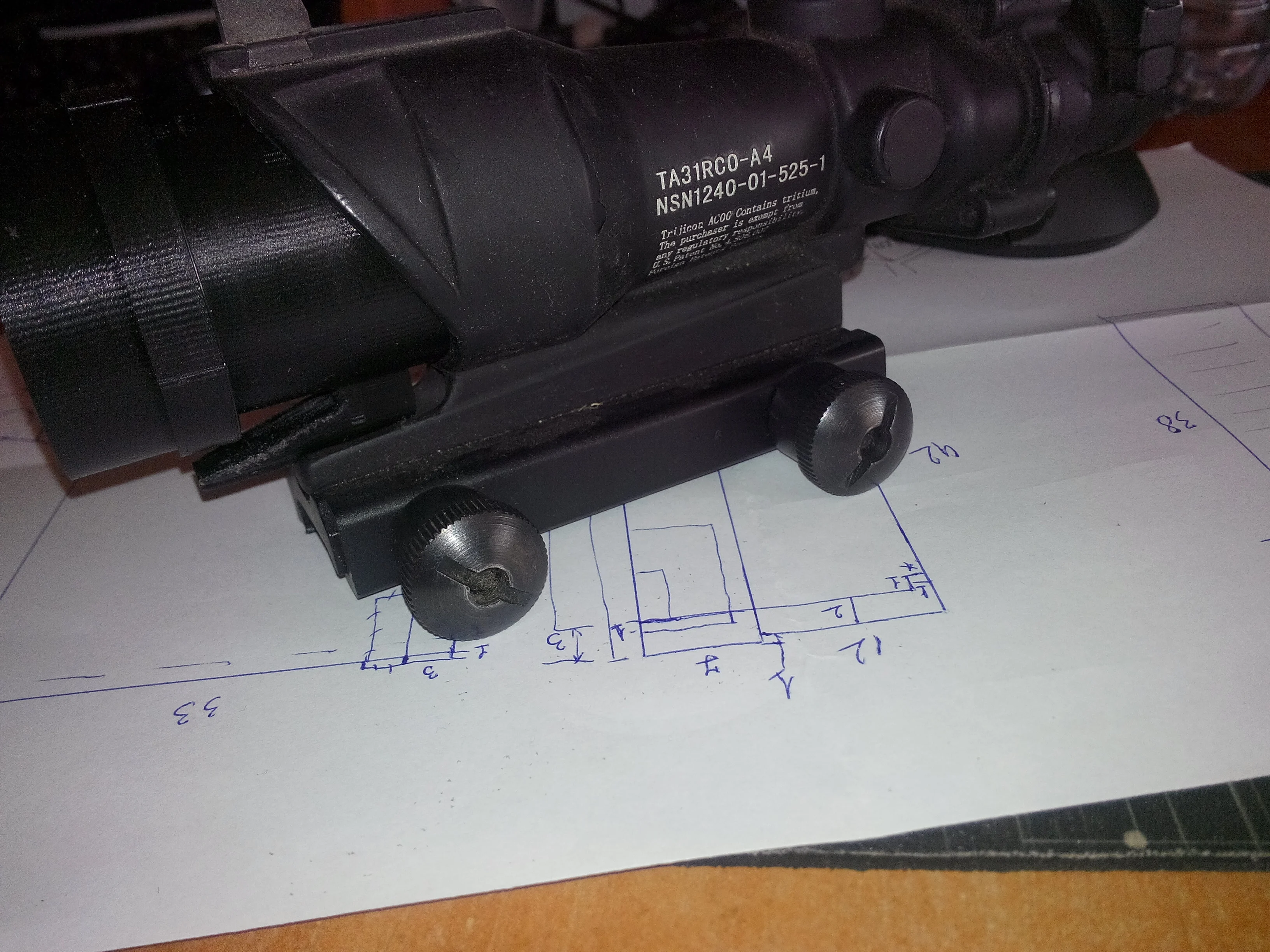 killFLASH for ACOG 4x32 airsoft
