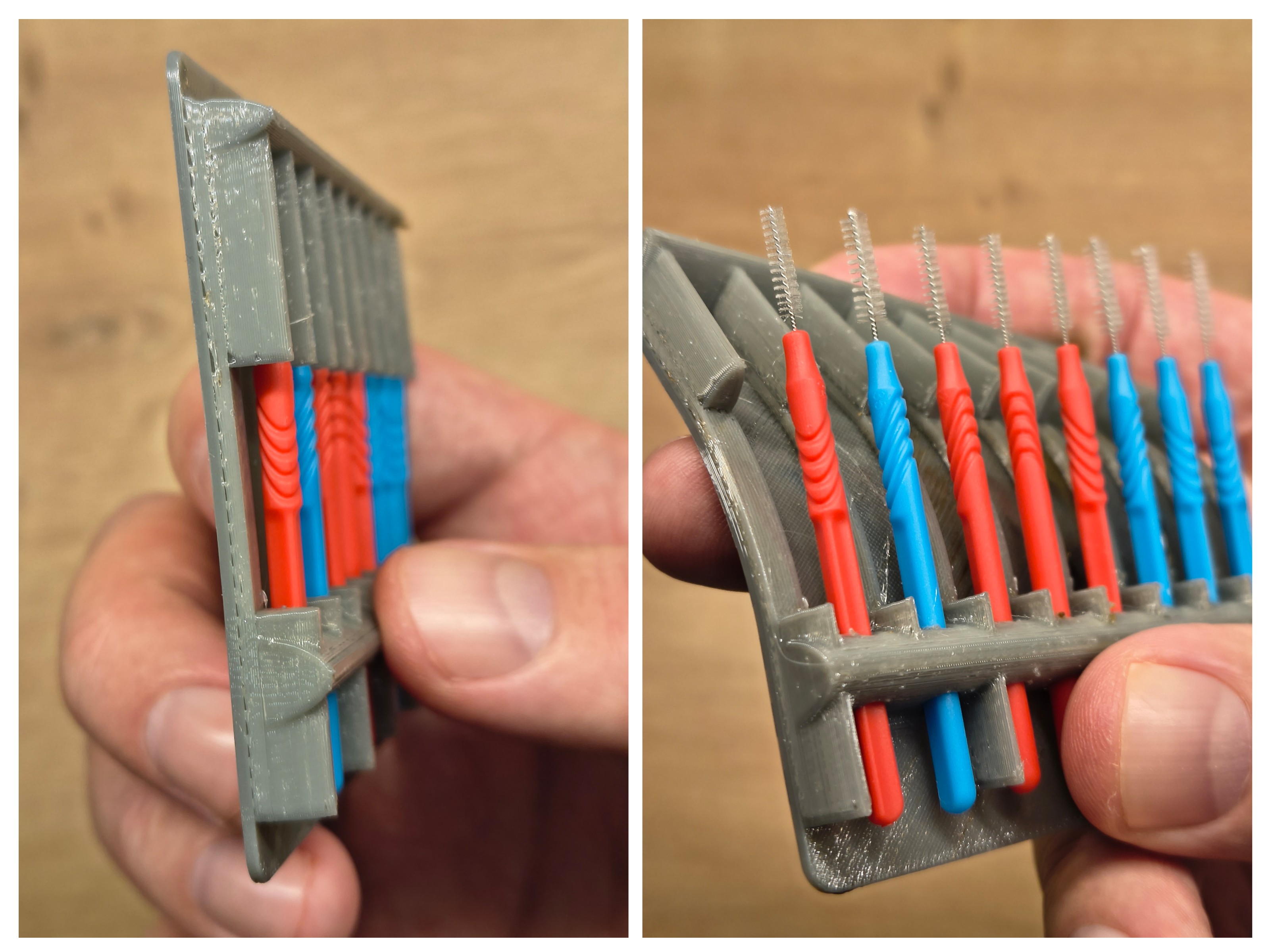 interdental brush cover organiser for Aldi Eurodont ISO 1 2 3 4 5 Interdentalbürsten Halter Camper RV