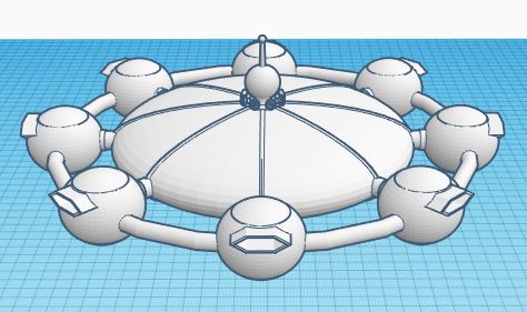 Starfleet style starbase space station 2A