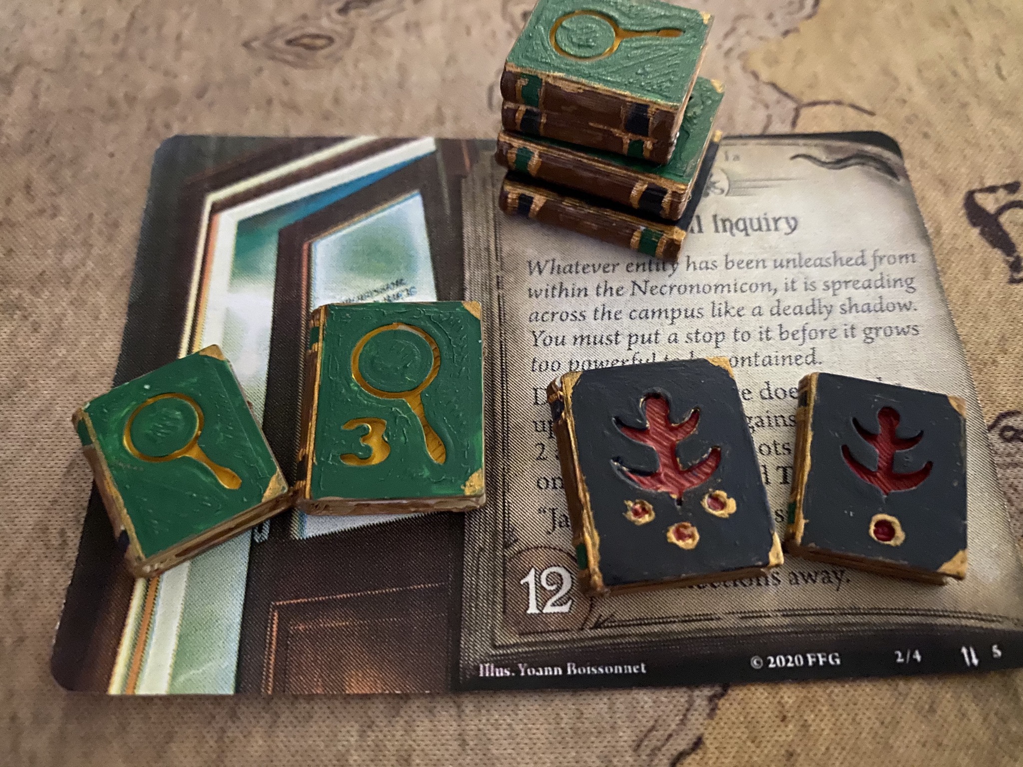 Arkham Horror Clue / Doom Book Tokens