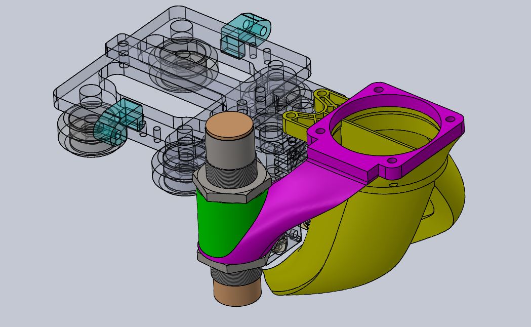 Fang (fan) Duct R2 for Tevo Tarantula Dual Extruder Stock