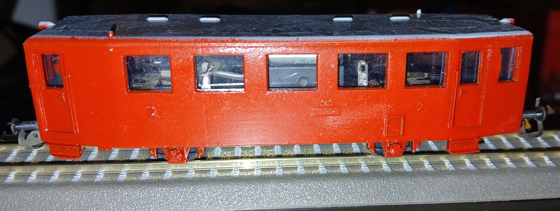ČSD M131.1 railbus adaptation for BTTB startset mechanics