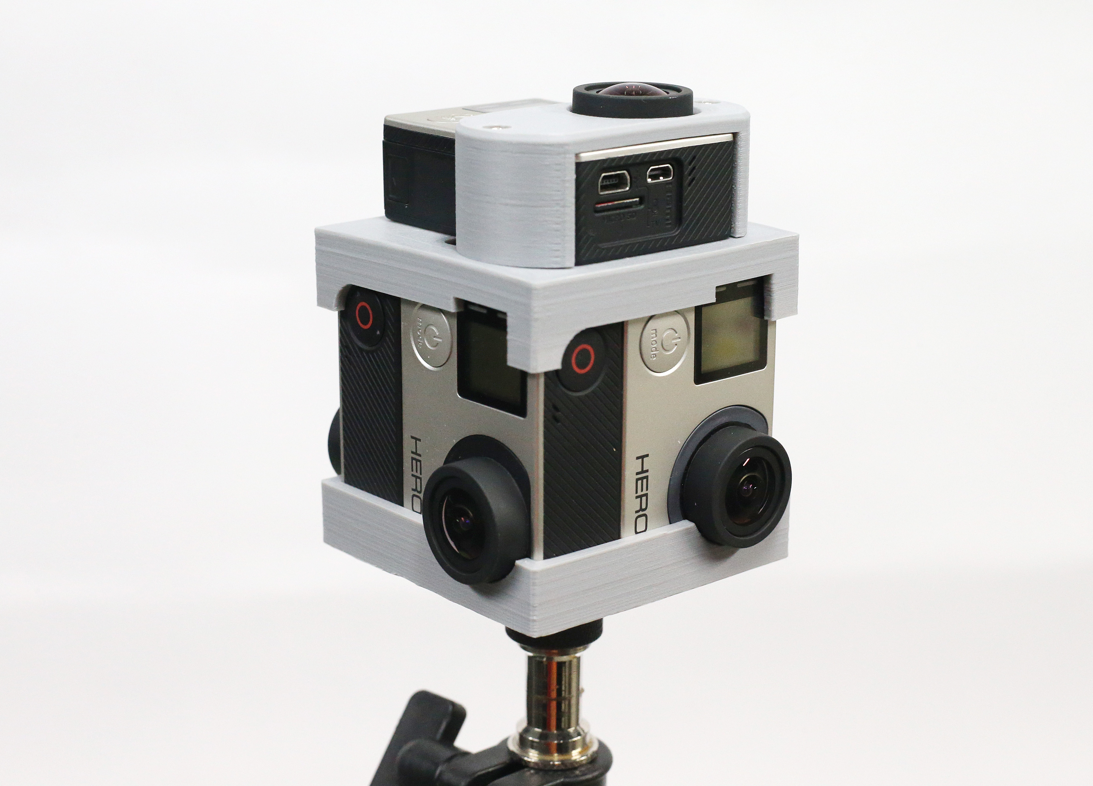 GoPro 360 Rig for 5 Gopro Hero4